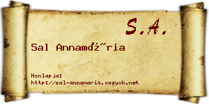 Sal Annamária névjegykártya